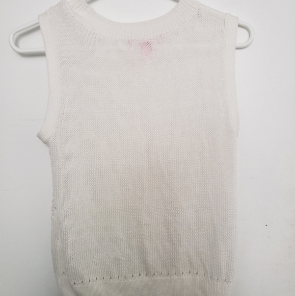 White Sweater Vest - Picture 2 of 3